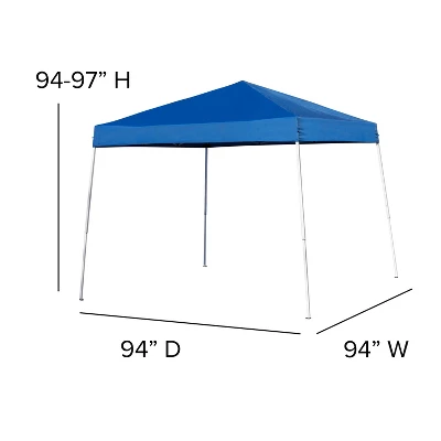 Flash Furniture 8'x8' Pop Up Event Canopy Tent With Carry Bag And Folding Bench Set - Portable Tailgate, Camping, Event Set 5 Flash Furniture 8'x8' Pop Up Event Canopy Tent With Carry Bag And Folding Bench Set - Portable Tailgate, Camping, Event Set - Image 5
