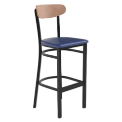 Flash Furniture Wright Commercial Grade Barstool With 500 LB. Capacity Steel Frame, Solid Wood Seat, And Boomerang Back -Flash Furniture Sales Store GUEST 8554fb26 0d61 48d7 8373 e3143d1ff179