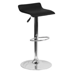 Flash Furniture Contemporary Vinyl Adjustable Height Barstool With Solid Wave Seat And Chrome Base -Flash Furniture Sales Store GUEST 858f820f 65ef 462e b13e 6adcdd0d2294