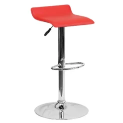 Flash Furniture Contemporary Vinyl Adjustable Height Barstool With Solid Wave Seat And Chrome Base -Flash Furniture Sales Store GUEST 86419733 e92f 44af 8fb6 a2a5fde45eb6