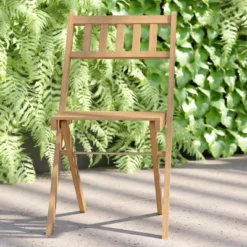 Flash Furniture Indoor/Outdoor Solid Acacia Wood Folding Bistro Chairs In Natural - Set Of 2 -Flash Furniture Sales Store GUEST 866ae220 cdf0 4230 8a13 1ca70cfac615