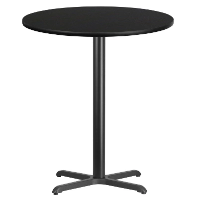 Flash Furniture 36'' Round Laminate Table Top With 30'' X 30'' Bar Height Table Base 4 Flash Furniture 36'' Round Laminate Table Top With 30'' X 30'' Bar Height Table Base - Image 4