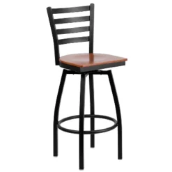 Flash Furniture Black Ladder Back Swivel Metal Barstool -Flash Furniture Sales Store GUEST 87916979 b85f 4909 b088 b0a1e8e3f290