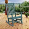 Flash Furniture Winston All-Weather Poly Resin Wood Rocking Chair