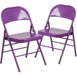Flash Furniture 2 Pack HERCULES COLORBURST Series Triple Braced & Double Hinged Metal Folding Chair -Flash Furniture Sales Store GUEST 882beac7 c701 4050 86fa a064e5a6ac57