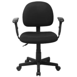 Flash Furniture Wayne Mid-Back Black Fabric Swivel Task Office Chair With Adjustable Arms -Flash Furniture Sales Store GUEST 8836ac5c eb02 4168 9e3a e30b935fe047