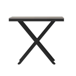 Flash Furniture Finch Commercial Grade X-Frame Outdoor Dining Table 59" X 35.5" With Faux Teak Poly Slats And Metal Frame -Flash Furniture Sales Store GUEST 88eeee1e ace2 4858 9652 dce613beb15b