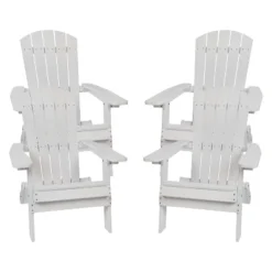 Flash Furniture Set Of 4 Charlestown All-Weather Poly Resin Folding Adirondack Chair -Flash Furniture Sales Store GUEST 892dc68a 6f98 4ff3 b426 7e91ffcedbd4