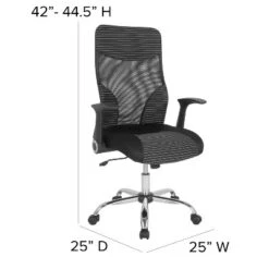 Flash Furniture Milford High Back Ergonomic Office Chair With Contemporary Mesh Design In Black And White -Flash Furniture Sales Store GUEST 8ad65f9c 6ff5 49c8 a985 cc256b1f7eaa