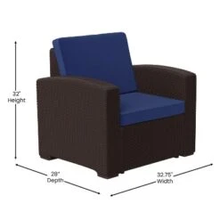 Flash Furniture Seneca Faux Rattan Chair With All-Weather Cushion -Flash Furniture Sales Store GUEST 8b328ac7 b57c 4345 b7c1 189fd93993ee