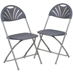 Flash Furniture 2 Pack HERCULES Series 650 Lb. Capacity Plastic Fan Back Folding Chair -Flash Furniture Sales Store GUEST 8ba4184d 985c 41b7 b1a8 43597af63fd4