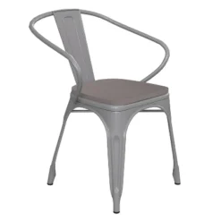 Flash Furniture Luna Commercial Grade Metal Indoor-Outdoor Stack Chair With Arms, All-Weather Polystyrene Seat And Vertical Slat Back -Flash Furniture Sales Store GUEST 8ba48dbe 93dd 4a22 a092 b88b001684c6