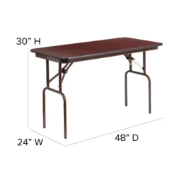 Flash Furniture 4-Foot Mahogany Melamine Laminate Folding Banquet Table -Flash Furniture Sales Store GUEST 8c47a225 c92d 4357 a064 c99777b50a6d