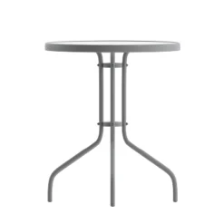 Flash Furniture Bellamy 23.75'' Silver Round Tempered Glass Metal Table 16 Flash Furniture Bellamy 23.75'' Silver Round Tempered Glass Metal Table -Flash Furniture Sales Store GUEST 8c58b347 3ece 4600 a58c 10a4d5ec1a2d