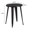 Flash Furniture Commercial Grade 24" Round Metal Indoor-Outdoor Table