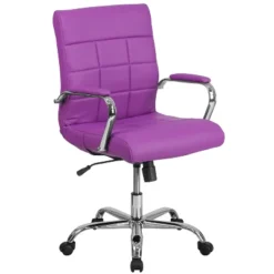 Flash Furniture Mid-Back Vinyl Executive Swivel Office Chair With Chrome Base And Arms -Flash Furniture Sales Store GUEST 8cd4526a 0550 412b b658 b3a84c9c785b