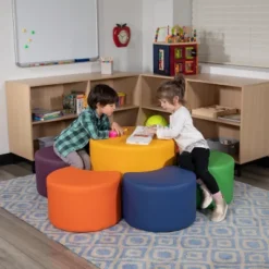 Flash Furniture Large Soft Seating Flexible Circle For Classrooms And Common Spaces - Yellow (18" Height X 24" Diameter) -Flash Furniture Sales Store GUEST 8d0bbeea d6af 4355 8aaf 3c6a3d242caf