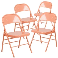 Flash Furniture 4 Pack HERCULES COLORBURST Series Triple Braced & Double Hinged Metal Folding Chair -Flash Furniture Sales Store GUEST 8dca6f84 6ec5 4475 b1c6 881616670947