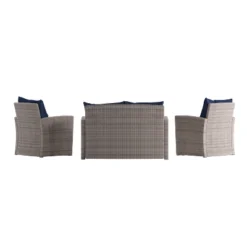 Flash Furniture Aransas Series 4 Piece Patio Set With Back Pillows And Seat Cushions -Flash Furniture Sales Store GUEST 8dcbdbf7 acb4 488c ae1f 86e8e152919f