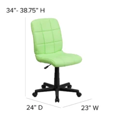 Flash Furniture Mid-Back Quilted Vinyl Swivel Task Office Chair -Flash Furniture Sales Store GUEST 8eb8bab5 5291 4419 9c93 b0c27932b2cf