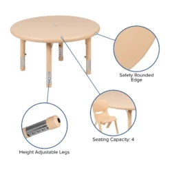 Flash Furniture 33" Round Plastic Height Adjustable Activity Table 17 Flash Furniture 33" Round Plastic Height Adjustable Activity Table -Flash Furniture Sales Store GUEST 8ec96c05 f129 4f3f 831a 17b88247fde1