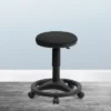 Flash Furniture Black Ergonomic Stool With Foot Ring