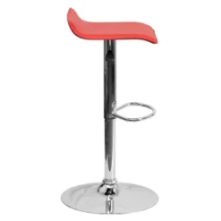 Flash Furniture Contemporary Vinyl Adjustable Height Barstool With Solid Wave Seat And Chrome Base -Flash Furniture Sales Store GUEST 900f9583 89fe 4bfd 9ffb c9e7d19ae9ed
