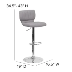 Flash Furniture Contemporary Vinyl Adjustable Height Barstool With Vertical Stitch Back And Chrome Base -Flash Furniture Sales Store GUEST 902bc013 d92d 4200 afdc 35a8d8cfe0bb