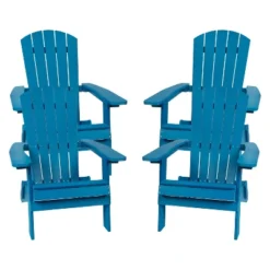 Flash Furniture Set Of 4 Charlestown All-Weather Poly Resin Folding Adirondack Chair -Flash Furniture Sales Store GUEST 903efef9 9f8b 471d b8a9 901ae035917e