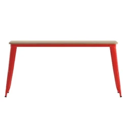 Flash Furniture Declan Commercial Indoor/Outdoor Dining Table With Umbrella Hole, 30" X 60" All Weather Poly Resin Top And Steel Base -Flash Furniture Sales Store GUEST 920fb06b a264 471f ad6c 1543309588c9