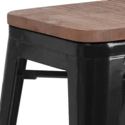 Flash Furniture 30" High Backless Metal Barstool With Square Wood Seat -Flash Furniture Sales Store GUEST 931bb463 e54e 40a0 8207 5c12ba781eb5