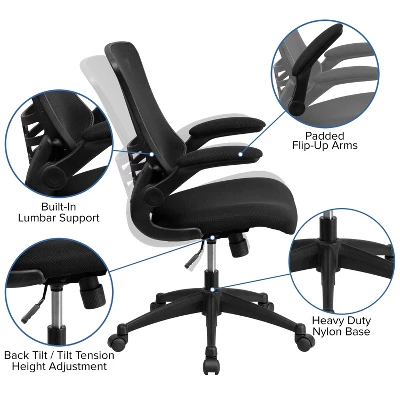 Swivel Task Chair Black - Flash Furniture 4 Swivel Task Chair Black - Flash Furniture - Image 4