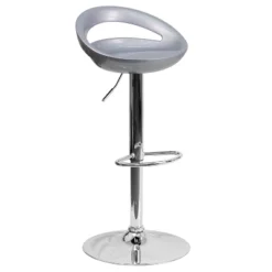 Flash Furniture Contemporary Plastic Adjustable Height Barstool With Rounded Cutout Back And Chrome Base -Flash Furniture Sales Store GUEST 951b7dd1 4414 4721 a1a3 63261e760a53