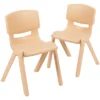 Flash Furniture 2 Pack Plastic Stackable School Chair With 13.25" Seat Height
