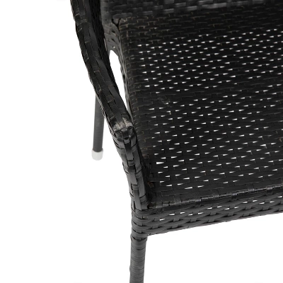 Flash Furniture Ethan Commercial Grade Stacking Patio Chair, All Weather PE Rattan Wicker Patio Dining Chair 7 Flash Furniture Ethan Commercial Grade Stacking Patio Chair, All Weather PE Rattan Wicker Patio Dining Chair - Image 7