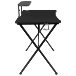 Flash Furniture Gaming Desk With Cup Holder, Headphone Hook, And Monitor/Smartphone Stand -Flash Furniture Sales Store GUEST 96e831a2 aa99 4751 9602 aa2b2bac7a62