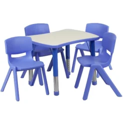 Flash Furniture 21.875"W X 26.625"L Rectangular Plastic Height Adjustable Activity Table Set With 4 Chairs 15 Flash Furniture 21.875"W X 26.625"L Rectangular Plastic Height Adjustable Activity Table Set With 4 Chairs -Flash Furniture Sales Store GUEST 977d3e92 e808 44ad 97a5 2c9e3cab0255