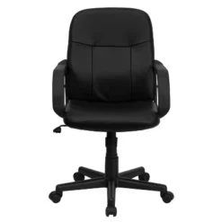Flash Furniture Paulson Mid-Back Black Glove Vinyl Executive Swivel Office Chair With Arms -Flash Furniture Sales Store GUEST 97f51971 6368 4b0a a398 f5d3231483b4