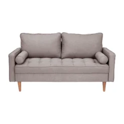 Flash Furniture Hudson Mid-Century Modern Loveseat Sofa With Tufted Upholstery & Solid Wood Legs -Flash Furniture Sales Store GUEST 9850392f 579a 4ee6 bfb7 c1d2c1fbd0c3