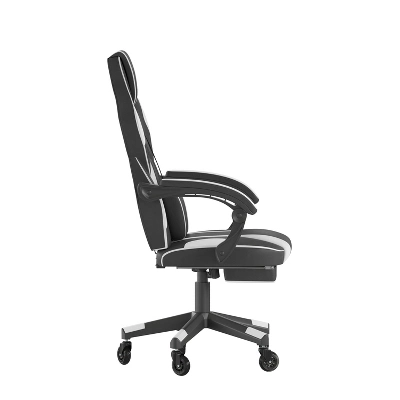 Flash Furniture X40 Gaming Chair Racing Computer Chair With Fully Reclining Back/Arms And Transparent Roller Wheels, Slide-Out Footrest 6 Flash Furniture X40 Gaming Chair Racing Computer Chair With Fully Reclining Back/Arms And Transparent Roller Wheels, Slide-Out Footrest - Image 6