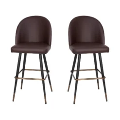 Flash Furniture Lyla Commercial Grade Modern Armless Barstools With Contoured Backrest, Steel Frame And Integrated Footrest - Set Of 2 -Flash Furniture Sales Store GUEST 98972dfc 3413 483a 80c8 5f9fb3dce036