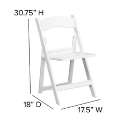 Flash Furniture 2 Pack HERCULES Series 1000 Lb. Capacity White Resin Folding Chair With Slatted Seat -Flash Furniture Sales Store GUEST 990f8049 0a0b 48f3 8070 24f8ebd5fd44