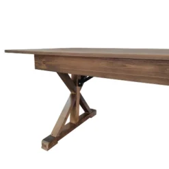 Flash Furniture HERCULES 9' X 40" Rectangular Solid Pine Folding Farm Table With X Legs -Flash Furniture Sales Store GUEST 992bdd81 9ebb 466d a3d0 d278a1fc3f22