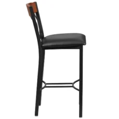 Flash Furniture Vertical Back Metal And Wood Restaurant Barstool With Vinyl Seat -Flash Furniture Sales Store GUEST 99d02c9c 4cc5 41e1 ba4d 6c9b337ea968