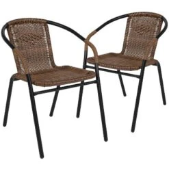 Flash Furniture 2 Pack Rattan Indoor-Outdoor Restaurant Stack Chair -Flash Furniture Sales Store GUEST 99ef61cf b6f4 4faf b583 3c9cf82f5a89