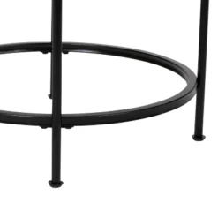 Flash Furniture Astoria Collection Round End Table - Modern Clear Glass Accent Table With Matte Black Frame -Flash Furniture Sales Store GUEST 9bb40d3a 97db 4b48 a958 6e017f265f17