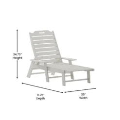 Flash Furniture Monterey Adjustable Adirondack Lounger With Cup Holder- All-Weather Indoor/Outdoor HDPE Lounge Chair -Flash Furniture Sales Store GUEST 9bdc0039 d231 4de6 9714 28c8402d0822