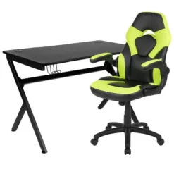 Flash Furniture Gaming Desk And Racing Chair Set With Cup Holder, Headphone Hook & 2 Wire Management Holes -Flash Furniture Sales Store GUEST 9c56e17a b523 47b2 bd67 768109659434