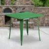 Flash Furniture Commercial Grade 31.5" Square Metal Indoor-Outdoor Table