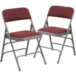 Flash Furniture 2 Pack HERCULES Series Curved Triple Braced & Double Hinged Fabric Upholstered Metal Folding Chair -Flash Furniture Sales Store GUEST 9ea7b07c 3d71 4a64 b2b9 d4b1b3713aea